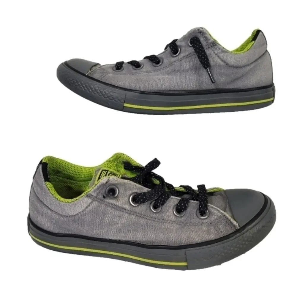 Converse Boys 4 Grey Green Counter Climate Water Repellant Low Top Chuck Taylors